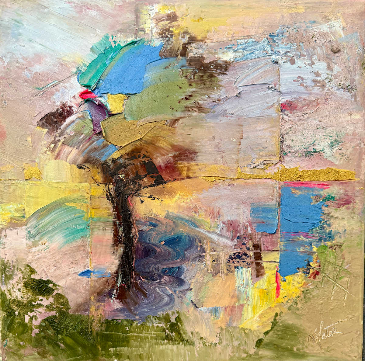 Wind Through Tree by Nicole Slater  Image: Art is a beautiful journey, a natural flow where creativity dances with intuition, guiding us through the landscapes of our imagination and inviting us to embrace each moment as a brushstroke on the canvas of life.