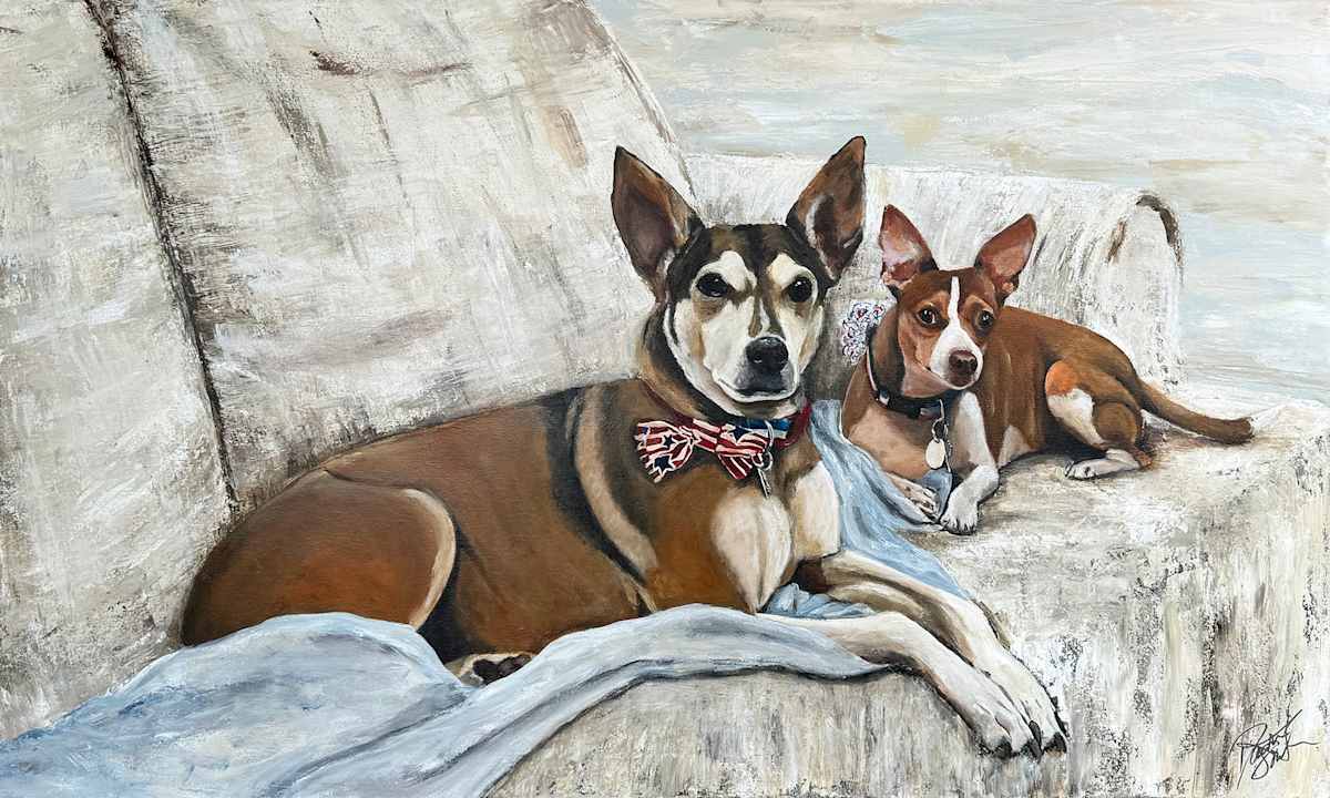 "Shifu and Muggs" by Dawn South  Image: "Shifu and Muggs"