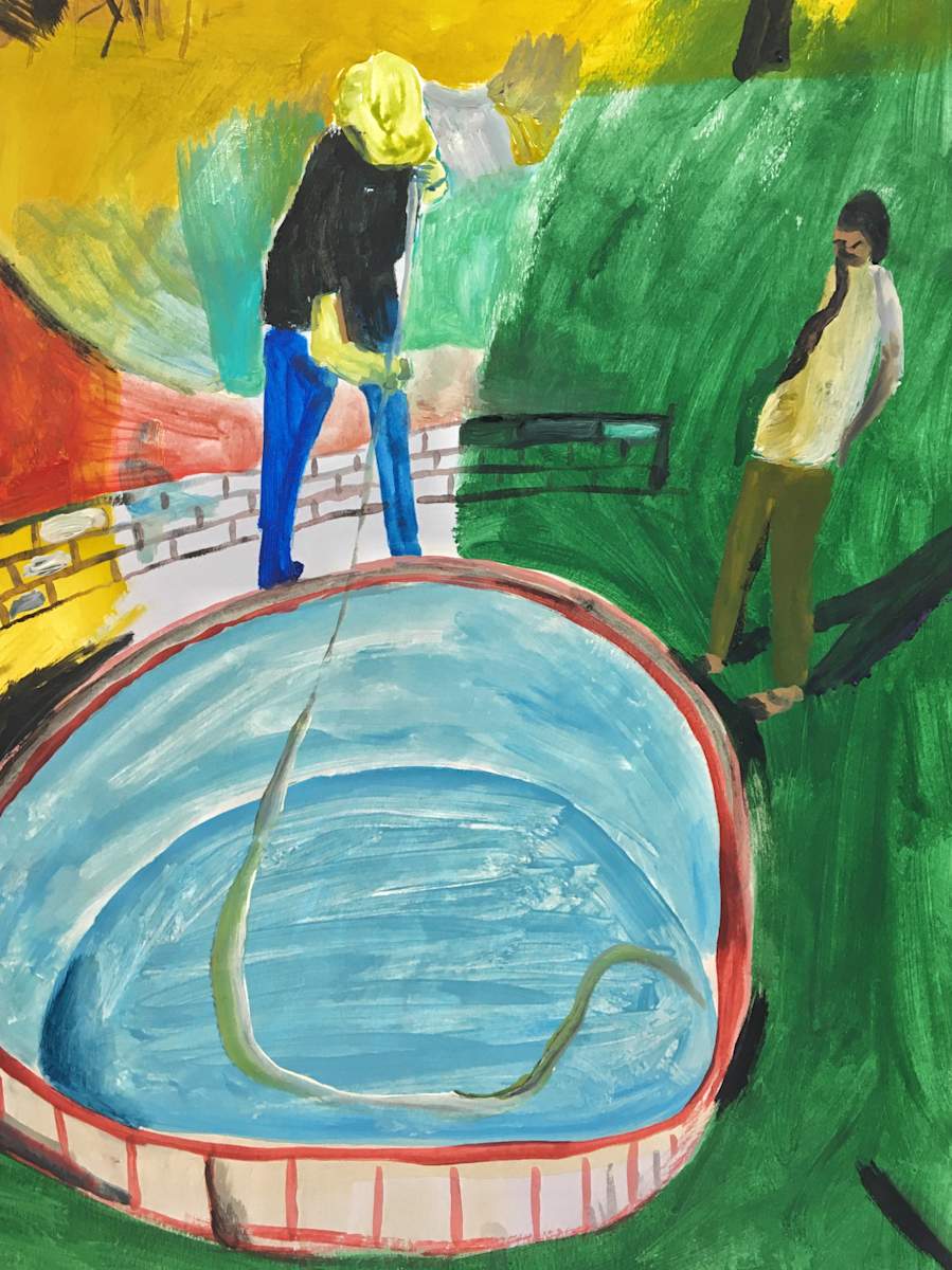 Pool Cleaning by John Paul Kesling, Image 1.