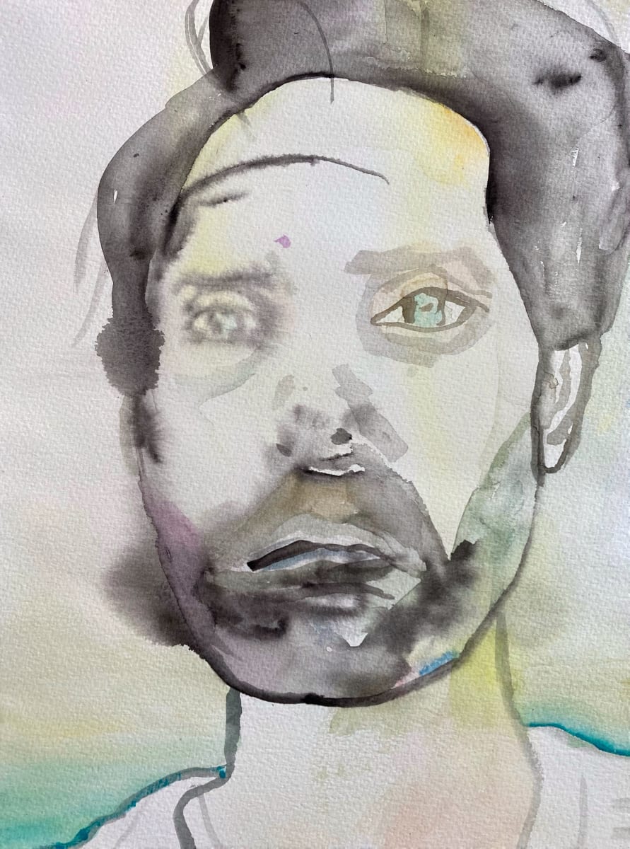 Self Portrait in Crete by John Paul Kesling 