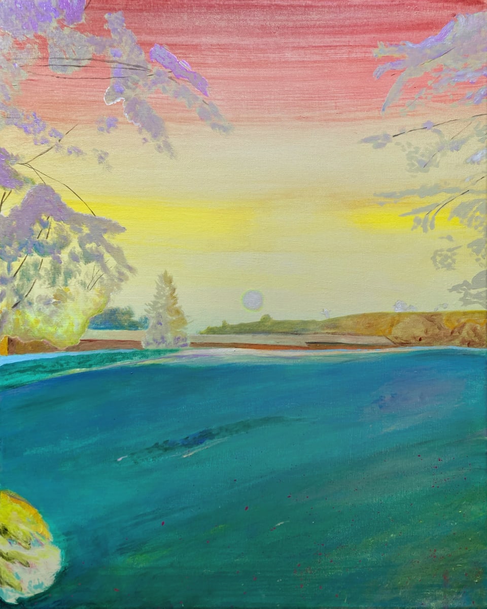 Sunset In The Parking Lot by John Paul Kesling 