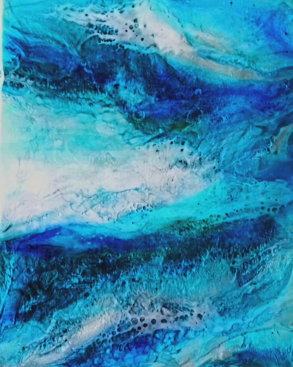 V- Blue is Life by MARYAM MOHI  Image: Blue is Life - Resin painting