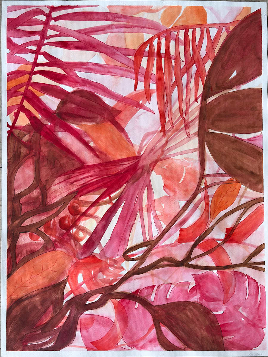 Pink Palms by Andrea Bijou, Image 1.
