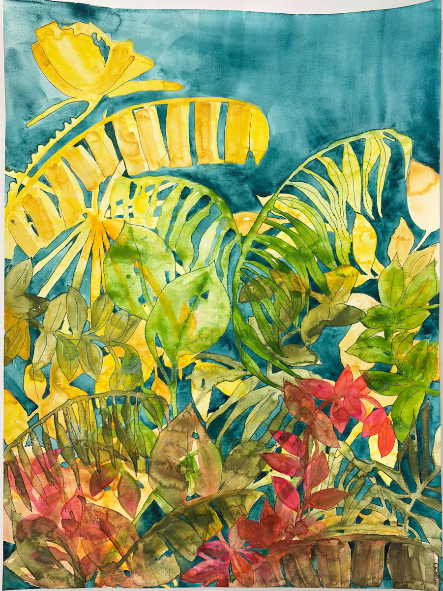 Yellow Palms by Andrea Bijou, Image 1.