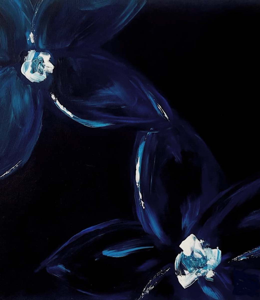 Blue Flowers by Meredith Sevin 