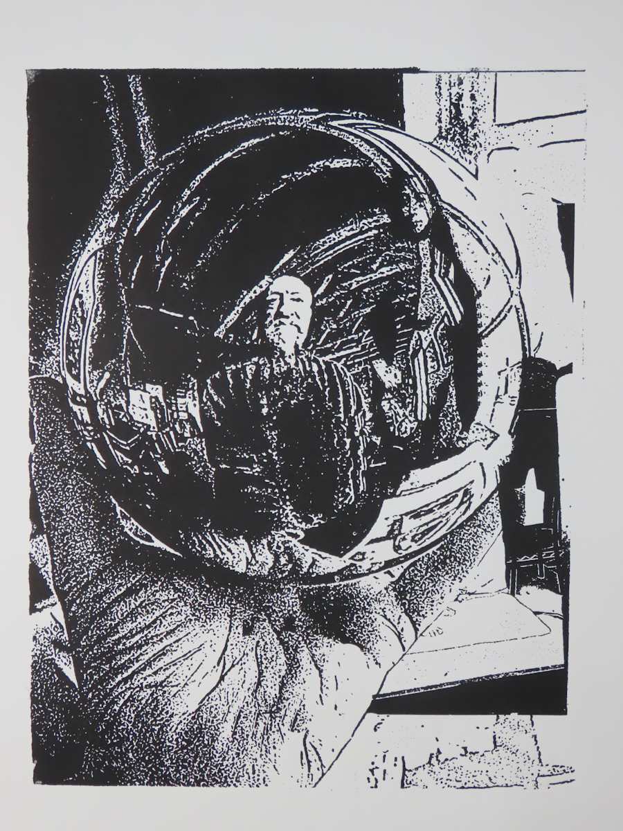 Self Portrait with Model by dennis gordon 