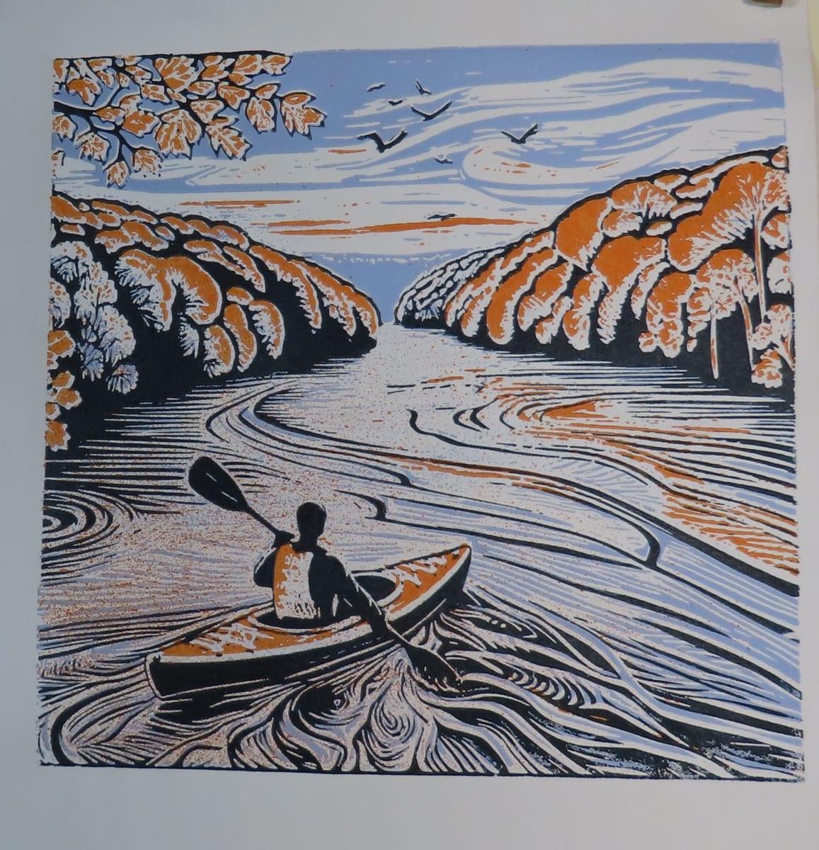 Kayaking by dennis gordon 