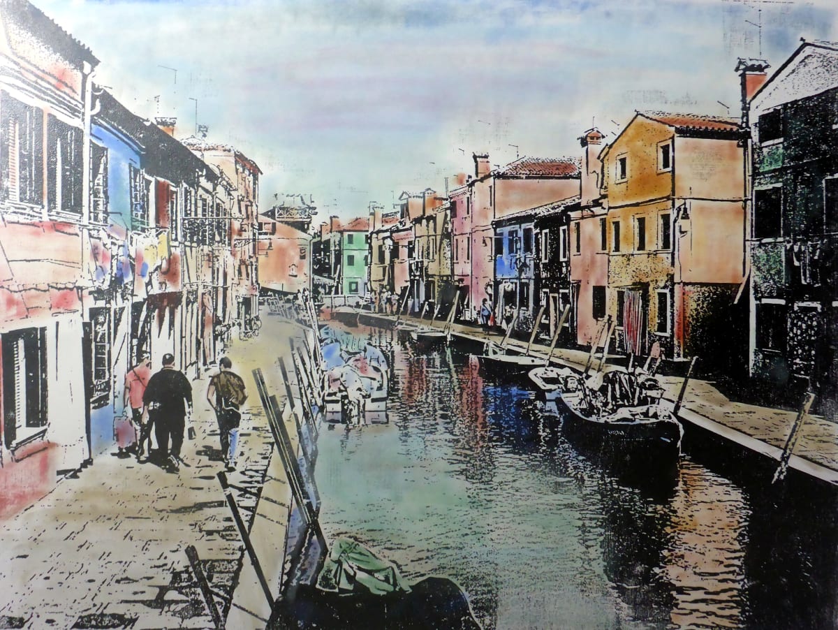 Burano Island, Italy by dennis gordon 