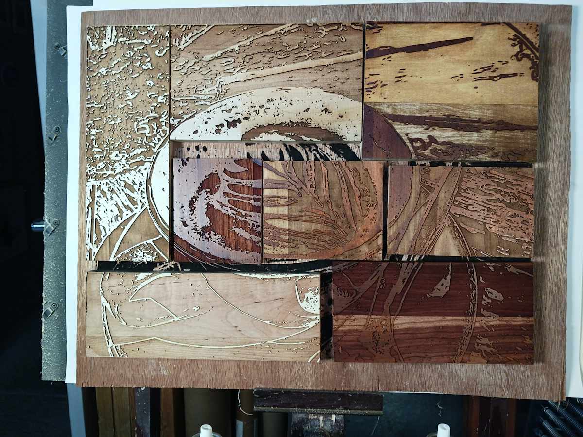 Cappuccino wood blocks by dennis gordon 