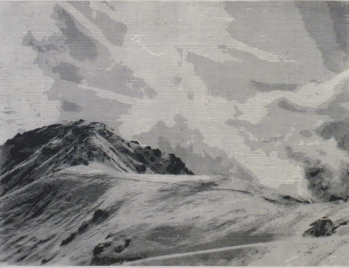 Dolomites, Italy by dennis gordon  Image: Engraving on mulberry fiber paper