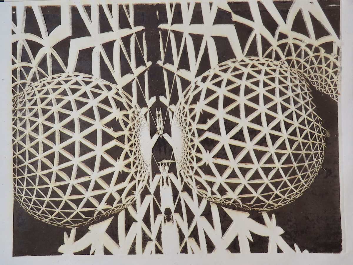 Global Expansion Embossing and Paper cutout by dennis gordon 