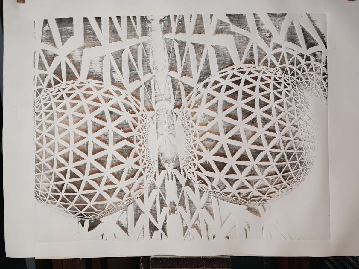 Global Expansion Embossing by dennis gordon 