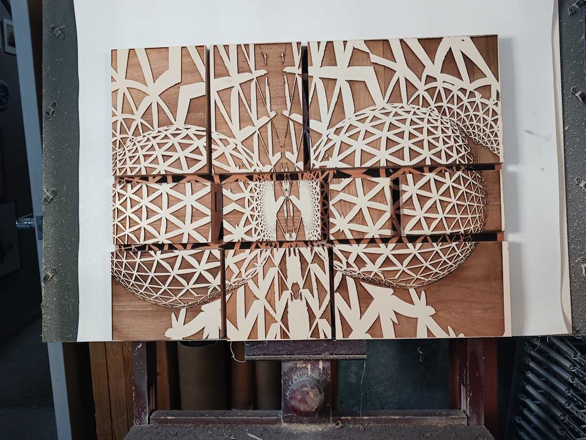 Global Expansion Wood Blocks by dennis gordon 