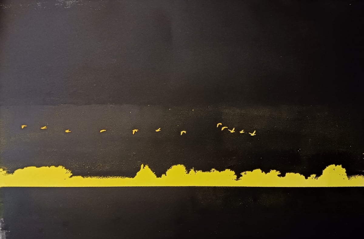 Night Flock by dennis gordon 