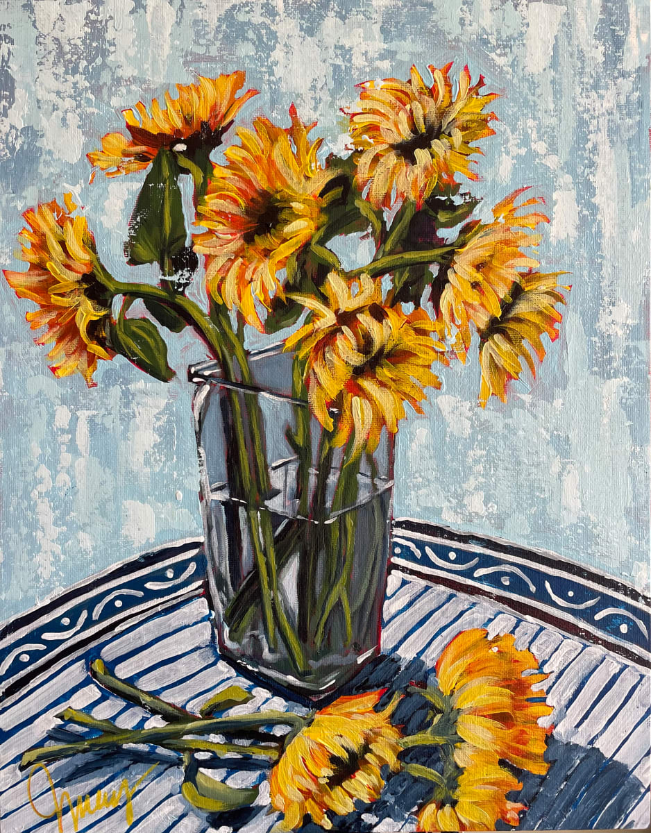 Sunflowers by Jeanne May 