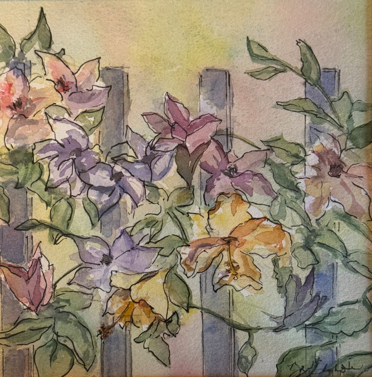Floral Fence by Cheryl Boc-Chidester  Image: Floral Fence
