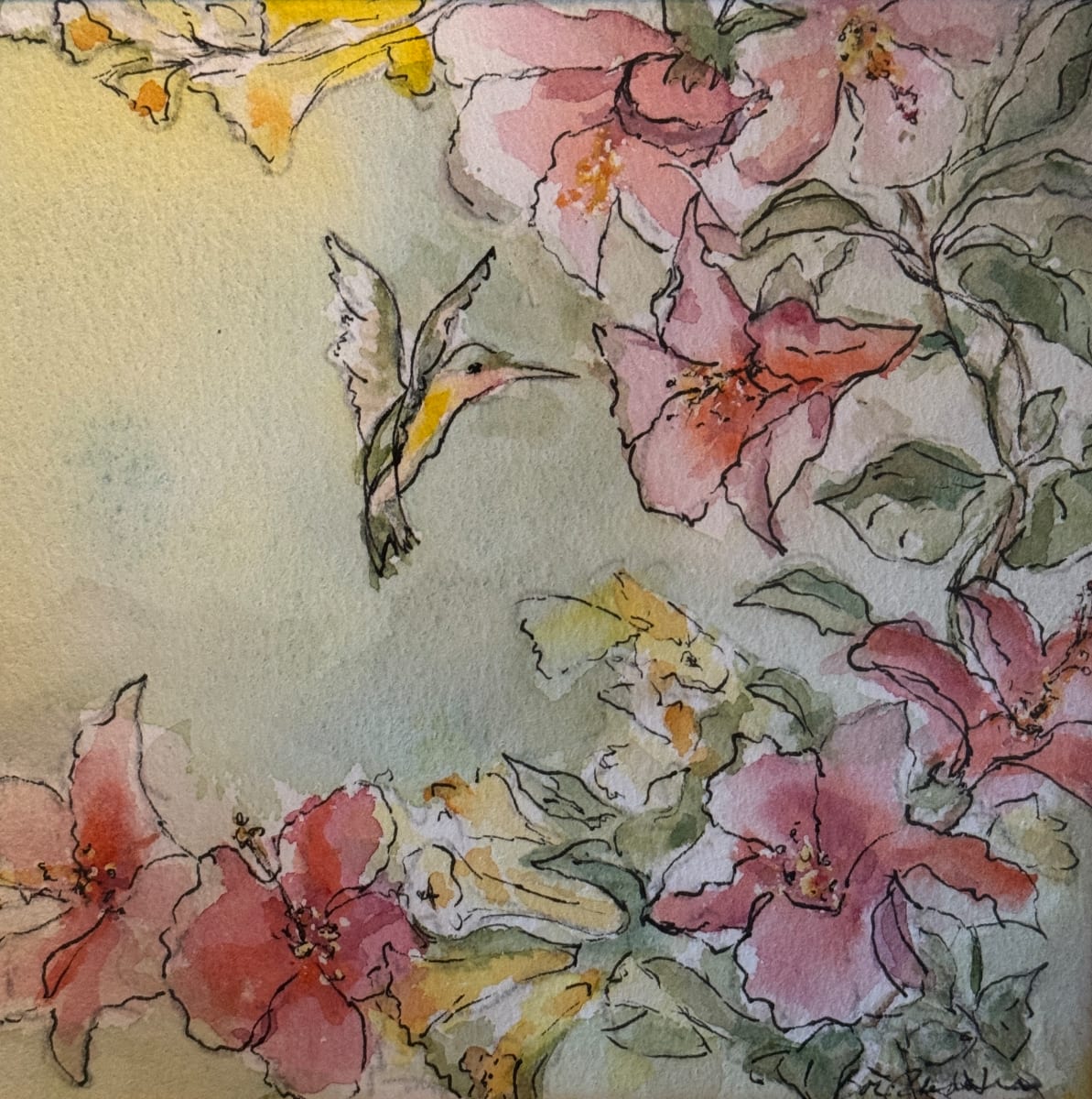 Happy Hummingbird by Cheryl Boc-Chidester  Image: Happy Hummingbird
