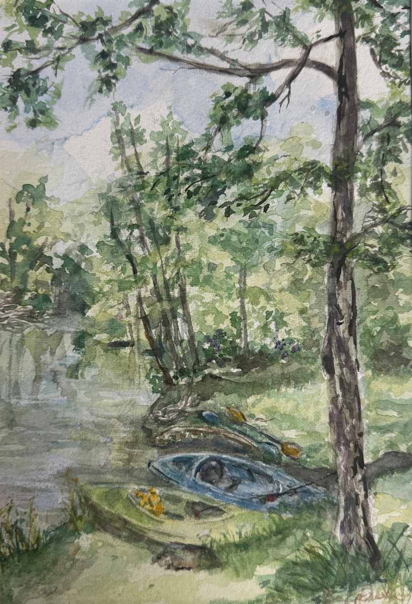 Kayak Pair by Cheryl Ann Boc-Chidester, Image 1.