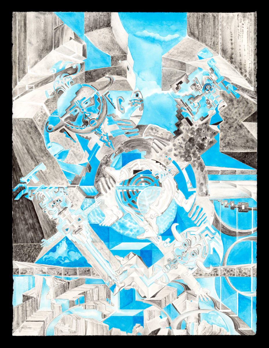 Blue Grate by David A MacLam 