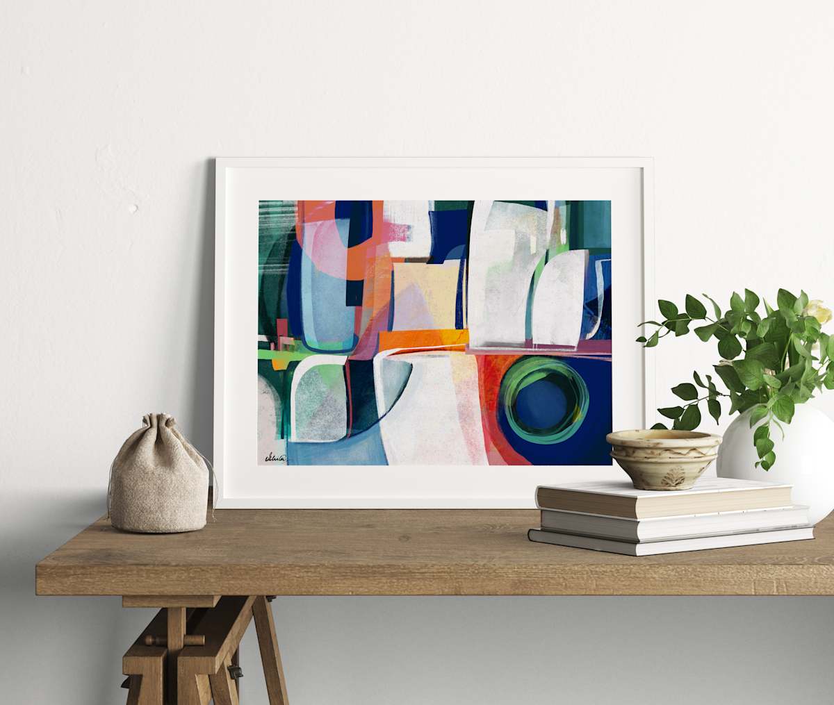 Terre by Ishita Banerjee  Image: Terre, fine art print, abstract nature landscape by Ishita Banerjee, Soul Curry Art