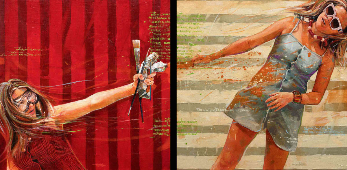 Diptych - "Action and reaction" by Yunior Hurtado Torres  Image: Diptych - "Action and reaction"