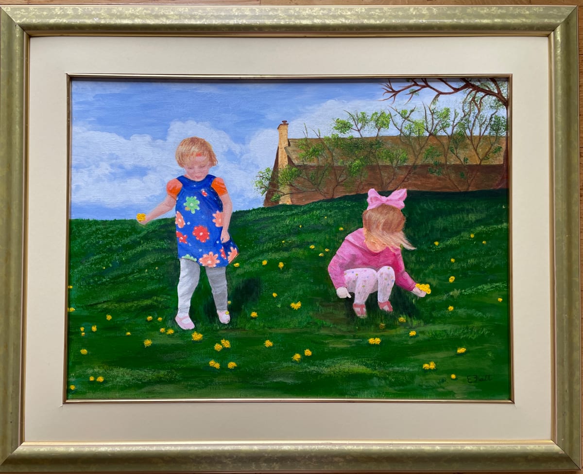 Picking Dandelions by Elizabeth Flatt 