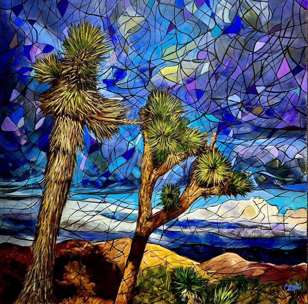 Joshua Tree Mosaic Skies by Craig Barnes Fine Art 