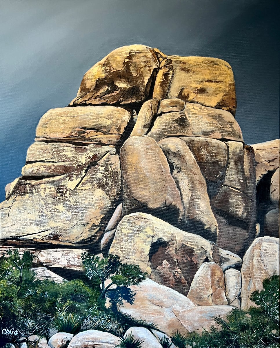 HIdden Valley Trail Rocks by Craig Barnes Fine Art 