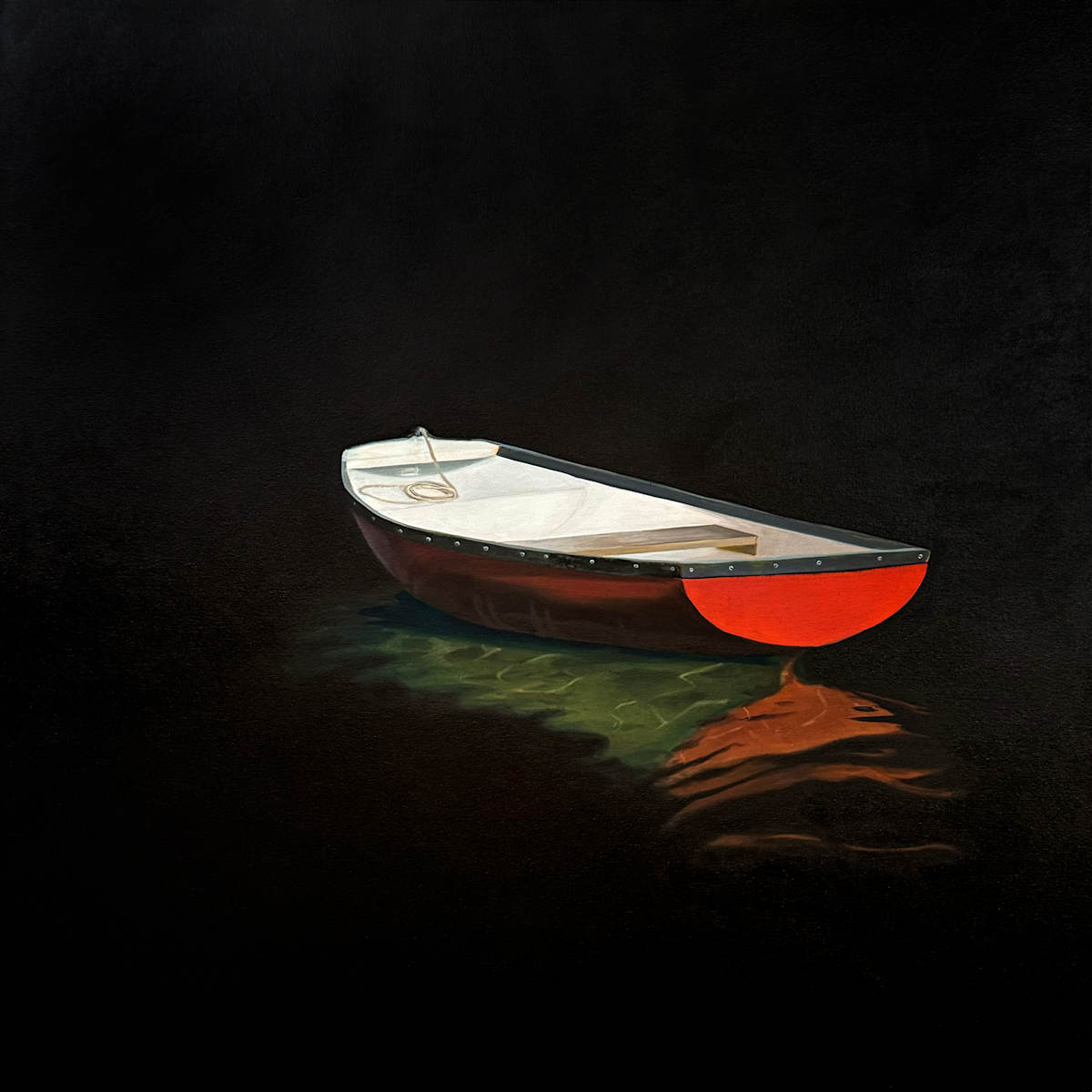 Harvest Twilight by Matthew Jay Russell  Image: Harvest Light, 40x40 Oil Painting on Canvas