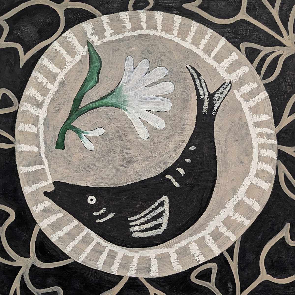 Fish and Flower by Kari Breitigam 