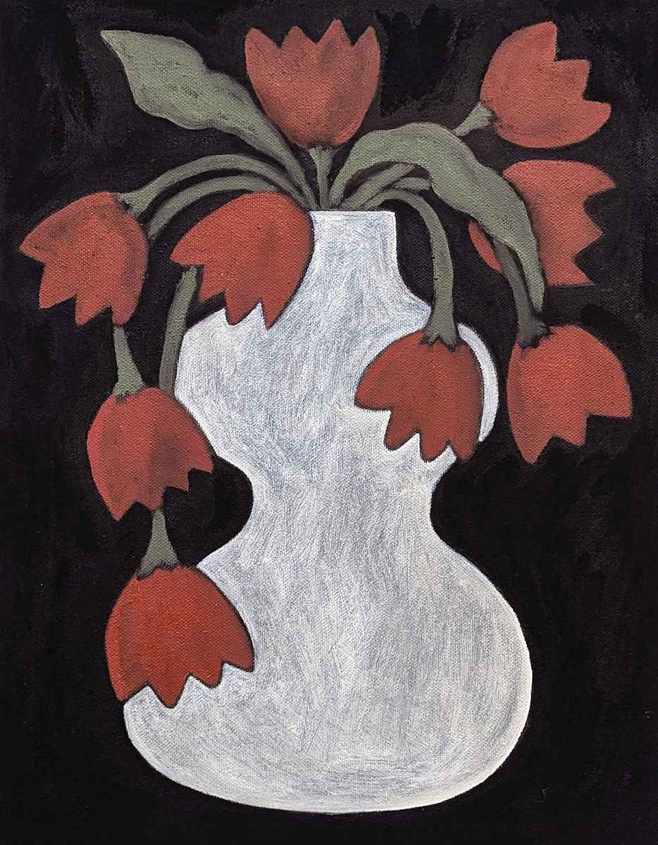 Red Tulips by Kari Breitigam 