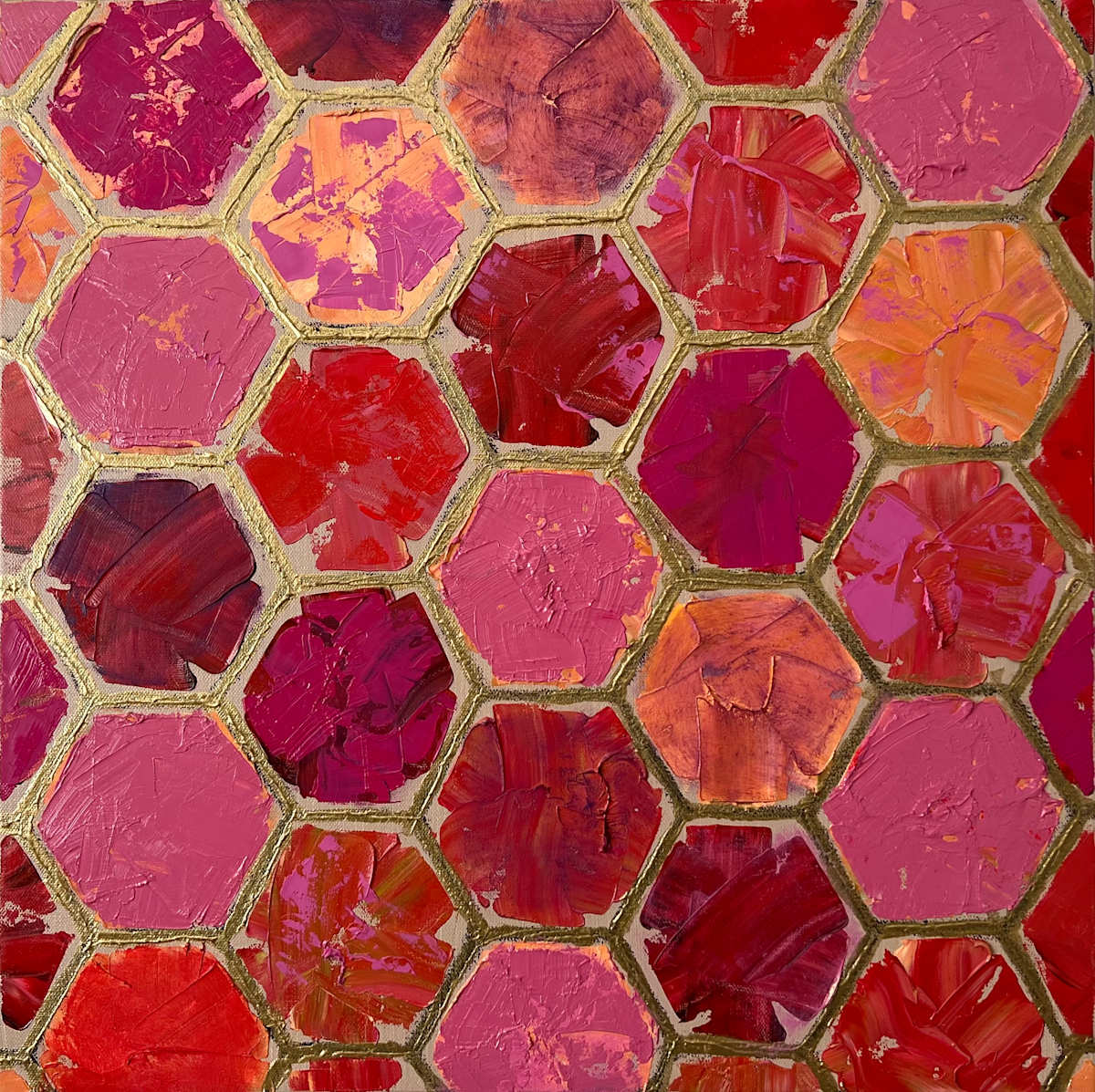Hexigon-Multi 3 by Janet Hamilton, Image 1.