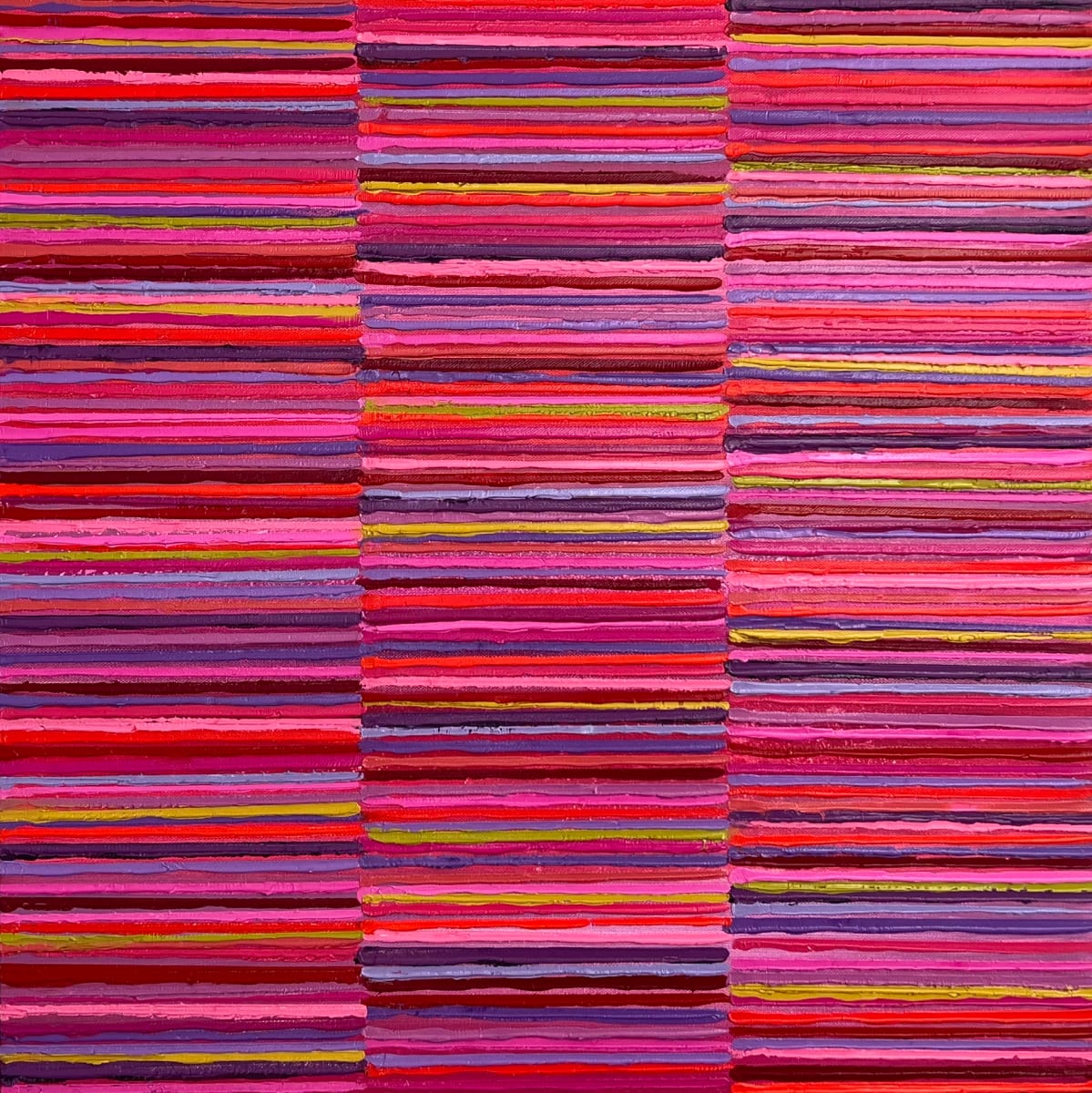 Red Purple Stripes by Janet Hamilton 