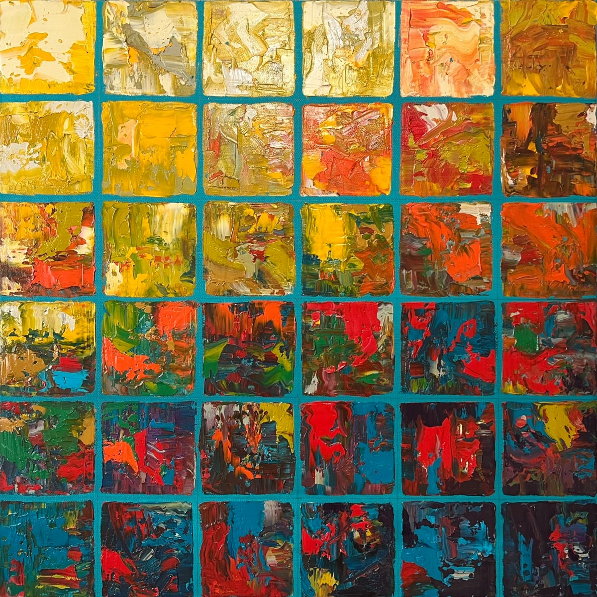 Sunset Squares by Janet Hamilton, Image 1.