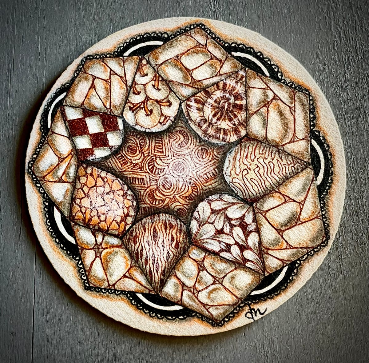 Chocolate Pie Mandala by Donna Norton, Image 1.