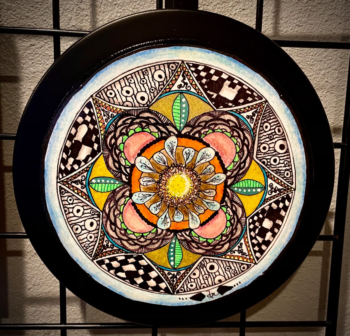 Flower Doodle Delight Mandala by Donna Norton 