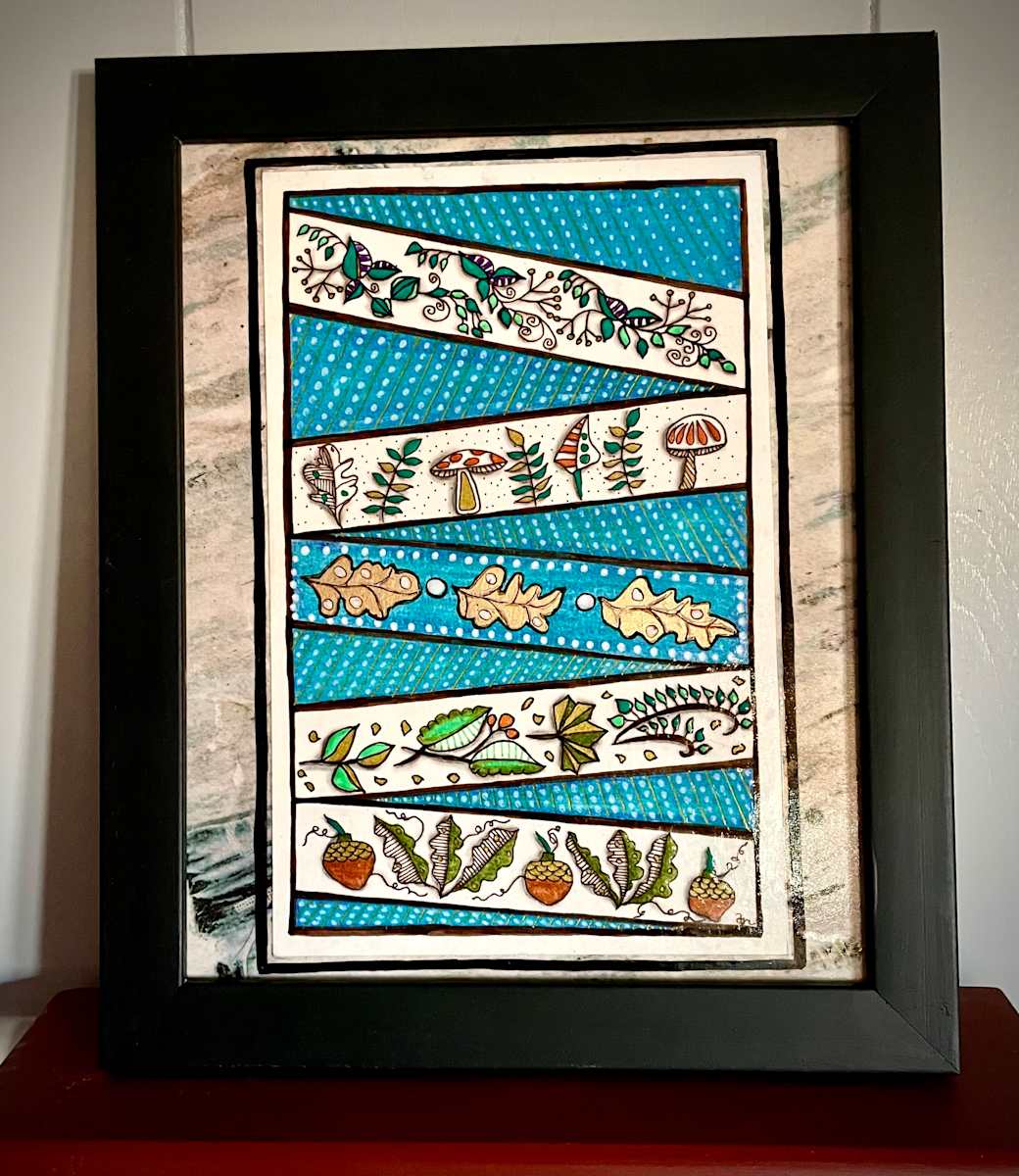 Earthy Nature by Donna Norton  Image: A piece reminding the comfort of autumn. 