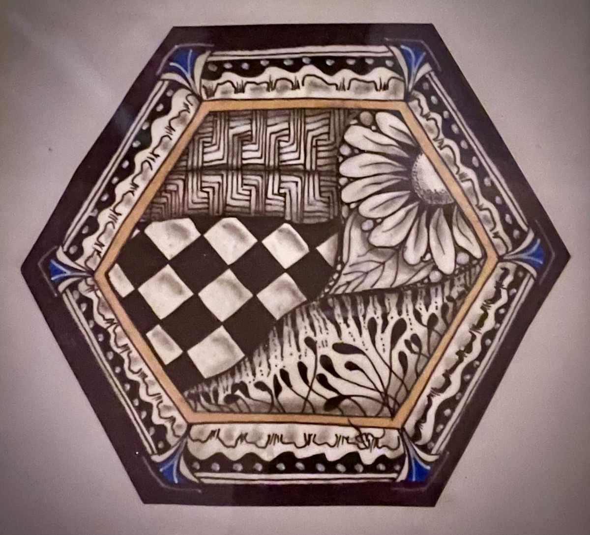 Flower in the Corner by Donna Norton  Image: Shade and tone set the stage for this piece. 