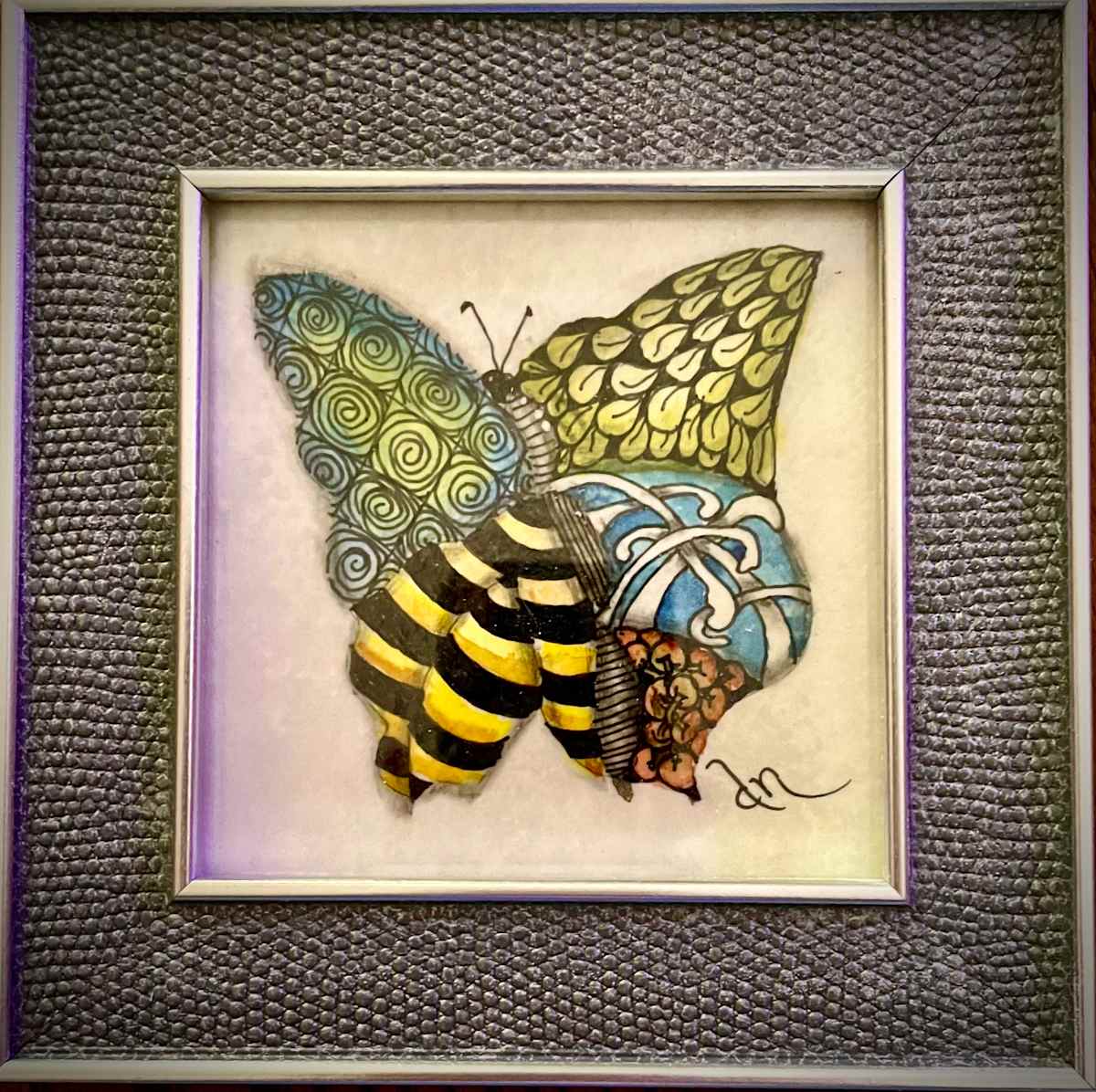 “Tangled” Butterfly by Donna Norton  Image: A unique tangled asymmetrical butterfly. 