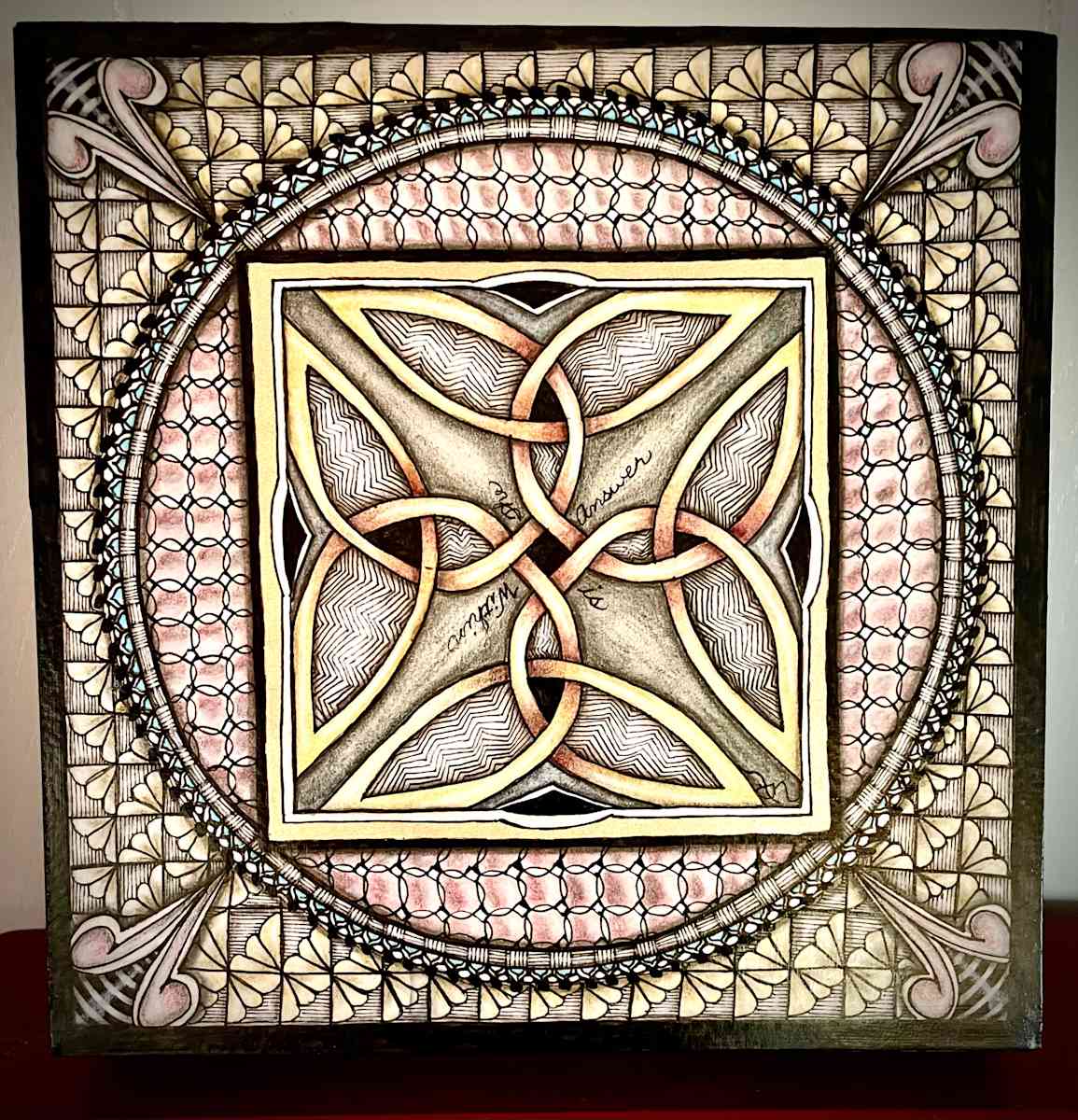 The Power is Within Yourself by Donna Norton  Image: Triquetra Knots with Quote