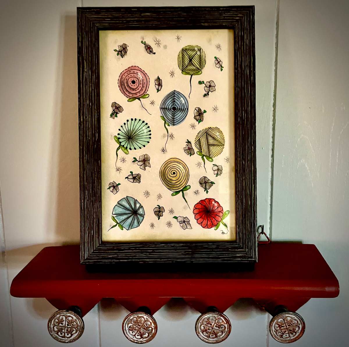 Flowers that Make You Smile by Donna Norton  Image: Doodled flowers