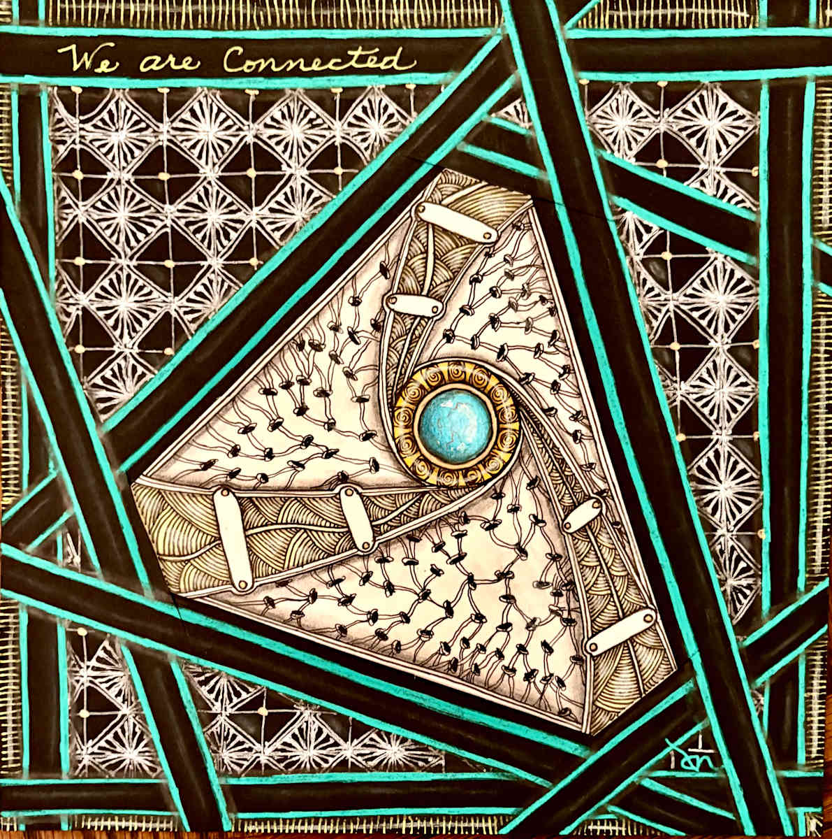 We Are Connected by Donna Norton  Image: Every life is a gem connected in boundless ways. 