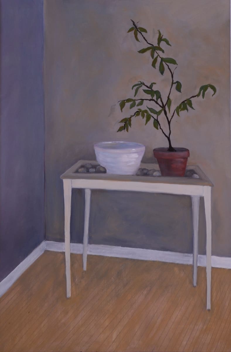 Table with bowl by Lisa Purdy, Image 1.