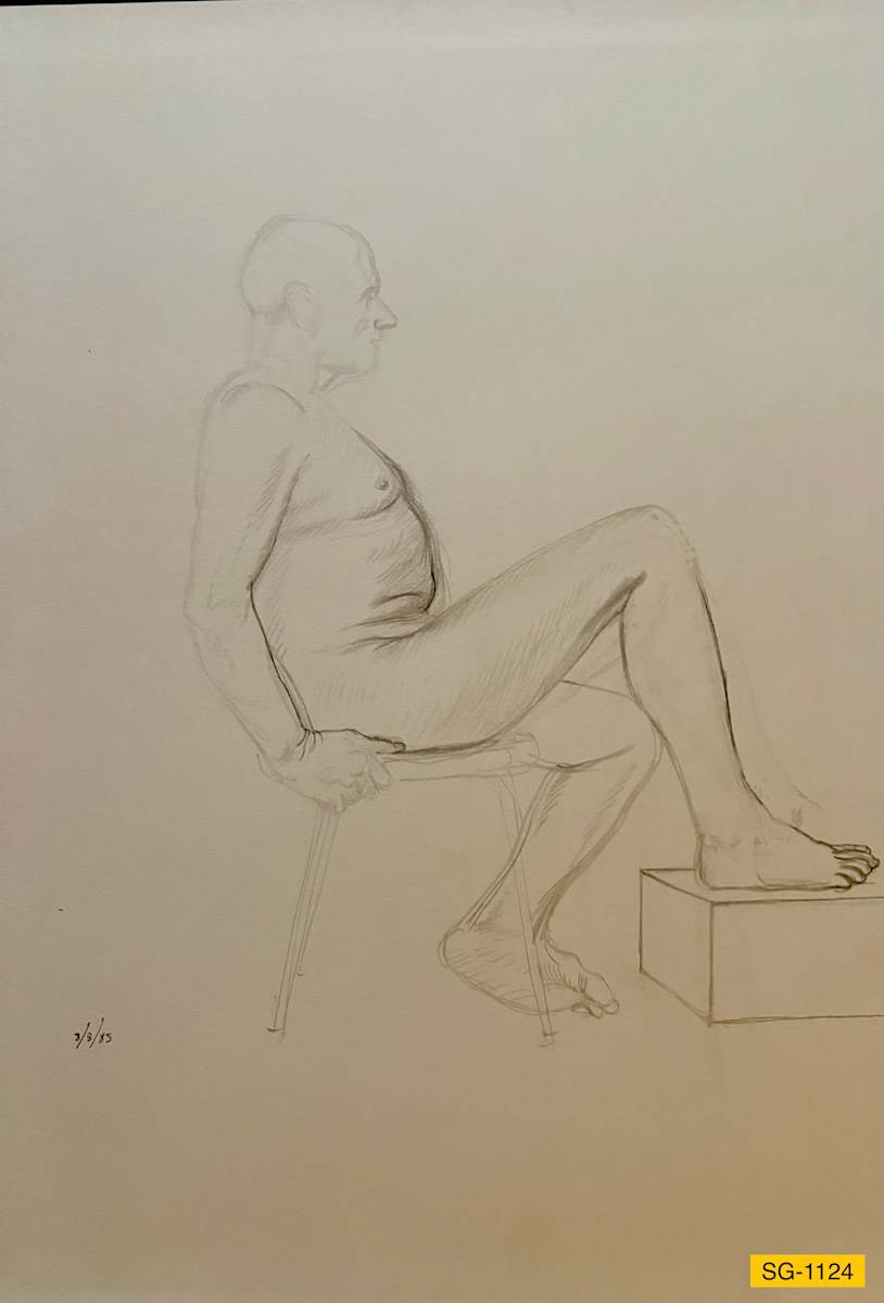 Untitled (male nude model) by Spence Guerin 