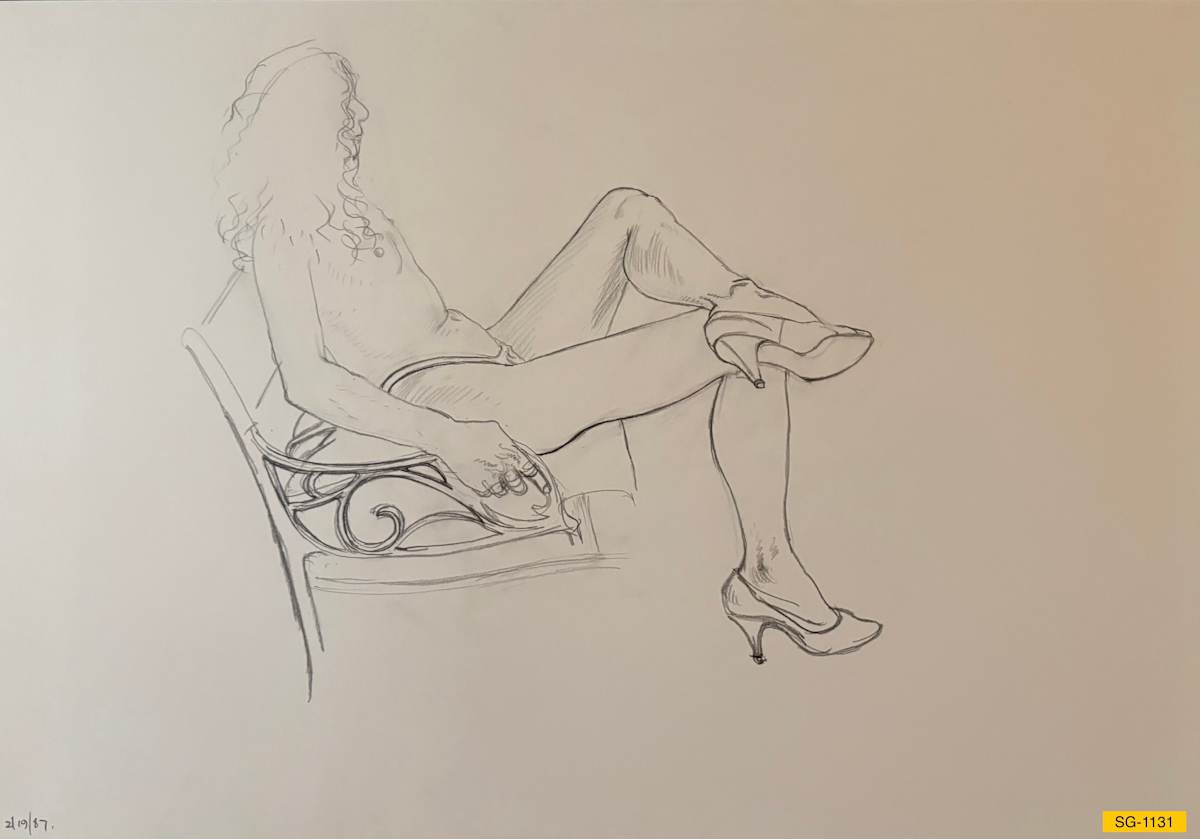 Untitled (female nude model) by Spence Guerin 