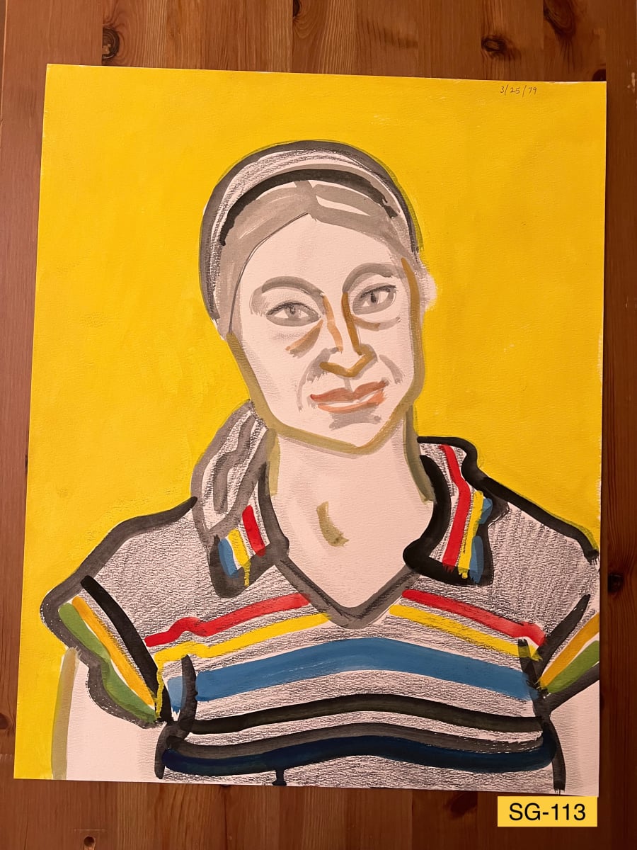 Deborah, Yellow Background, 3/25/79 by Spence Guerin, Image 1.