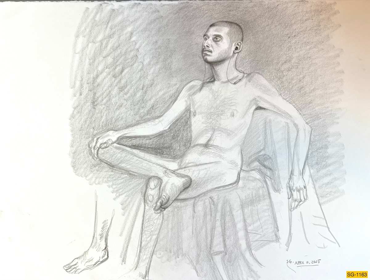 Untitled (male nude model) by Spence Guerin 