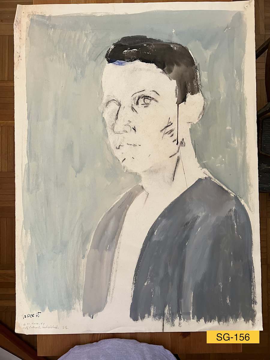 Self Portrait, Unfinished, Fort Knox, Kentucky by Spence Guerin 