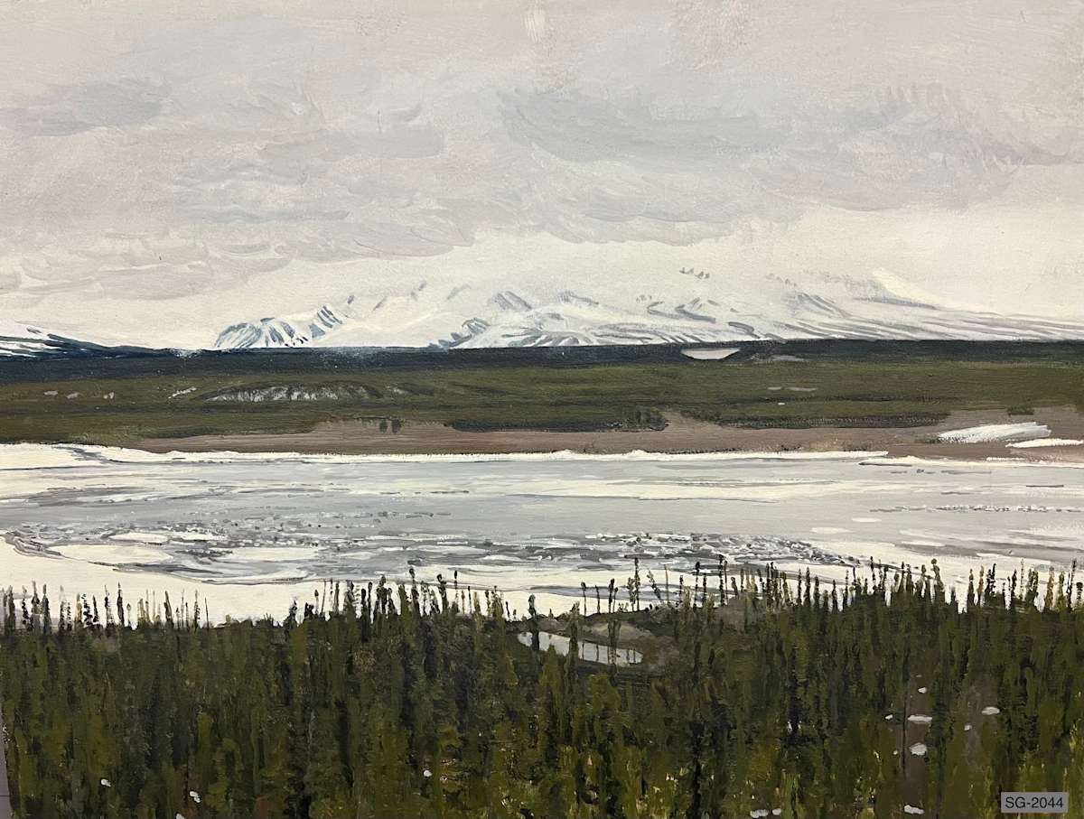 Copper River Break-Up and Wrangell Mountains by Spence Guerin, Image 1.