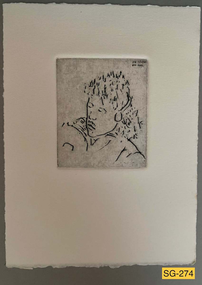 Young Man with Earphones by Spence Guerin 